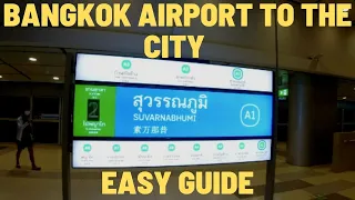 Bangkok Airport (BKK) to the City by Fast Train-Your easy guide. Thailand Travel Vlog