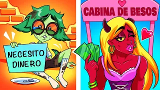 Chico RICO Popular vs. POBRE Impopular - ¿Quién conseguirá a la chica? por Adolescente-Z