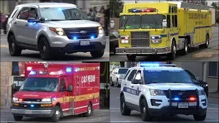 Fire Trucks, Police Cars and Ambulances responding - BEST OF 2019