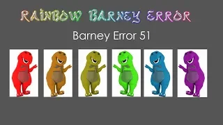 Rainbow Barney Error (Barney Error 51)