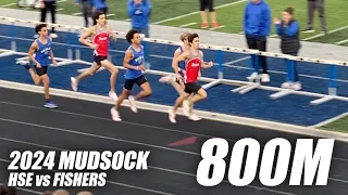 2024 Mudsock - HSE vs Fishers Boys 800M - Matthew Kim