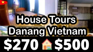 4 House Tours in Danang Vietnam $200 - $500 a month