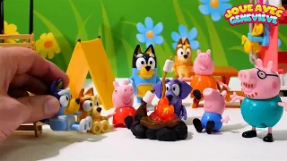 Peppa Pig et Bluey vont camper ! Vidéo éducative amusante pour les enfants !