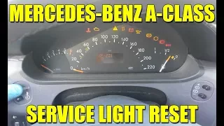 How to reset service light / service indicator Mercedes-Benz A-Class W168 (1997 – 2004) in 6 steps