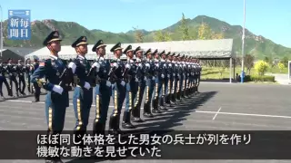 「徒歩方隊」訓練　外国メディアに公開　軍事パレード控え