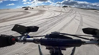 Yamaha YZ250 in the Atlantis dunes, Cape Town, South Africa