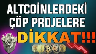 ALTCOİN ÇÖPLÜĞÜNDEKİ SCAM PROJELERE DİKKAT! BİTCOİN DETAYLI ANALİZ! |Btc Analiz| Altcoin |