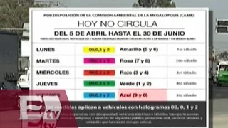 El calendario vehicular con las nuevas modificaciones al Hoy No Circula/ Vianey Esquinca