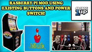 Arcade Players Dream! Arcade1UP Raspberry Pi Install with EXISTING BUTTONS and POWER SWITCH! TeamCC