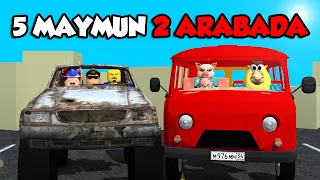 🐵5 MAYMUN 2 ARABADA!