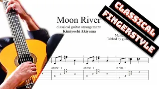 Moon River TAB - fingerstyle classical guitar tabs (PDF + Guitar Pro)