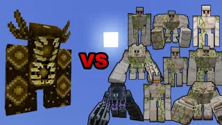 Golden Zorden vs ALL Iron Golems in Minecraft - Minecraft mob battle