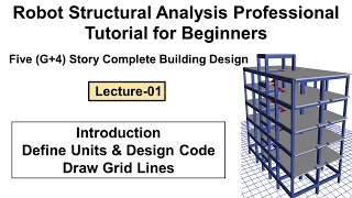 1. Complete building design in Robot Structural Analysis Professional tutorial for beginners