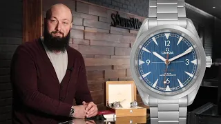 Omega Railmaster Master Chronometer Blue & Grey Dial Luxury Watch Review | SwissWatchExpo