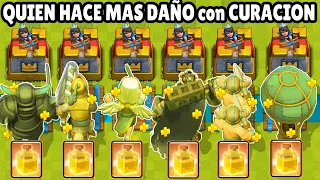 WHICH CARD CAN DO MORE DAMAGE using HEAL? | CLASH ROYALE OLYMPICS