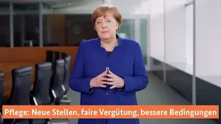 Merkel: Bedingungen in der Pflege weiter verbessern