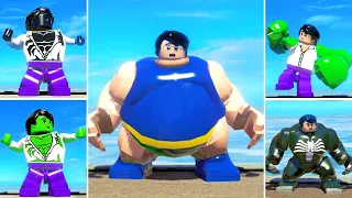 The Best HULK Transformations Animation w/ Lego Red Hulk, Venom Transformations