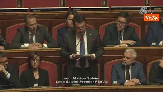 Commemorazione di Berlusconi in Senato, l'intervento di Salvini INTEGRALE