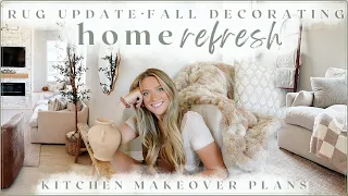 HOME REFRESH ✨ living room & kitchen update // cozy fall decorating ideas 2023