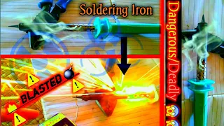 How Not to use your soldering iron!! soldering iron fails & Explode /Big Mistakes