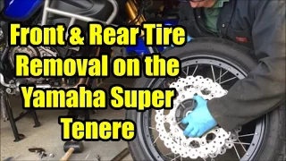 Front & Rear Tire Removal & Installation, Adding Mitas E07 to the Yamaha Super Tenere