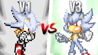 SSF2 Mods: Hyper Sonic V1 Vs. Hyper Sonic V3 (Moveset Comparison)