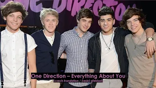 One Direction – Everything About You (Lyrics / CZ překlad)