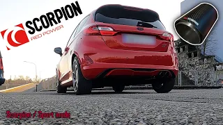 FORD FIESTA ST MK8 / SCORPION Exhaust GPF-Back Catback VS STOCK comparison