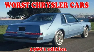 Worst cars of the '80s from Chrysler!