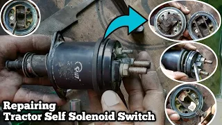 How To Repair Tractor Self Motor Solenoid Switch ! Naveed Electration Technology