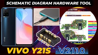 vivo y21s V2110 charging not working problem solution sub board ways jumper | Schematic Diagram