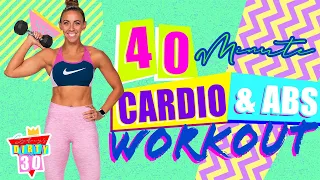 40 Minute Fat Burning Cardio and Abs Workout | Sydney's Dirty 30 - Day 19