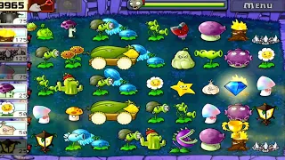 Plants vs Zombies | Survival Night | All Plants vs All Zombies GAMEPLAY FULL HD 1080p 60hz