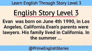 Learn English Through Story Level 3 | Graded Reader | Prime English Stories