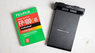 Using Fujifilm FP-100C45 with a PA-45 holder