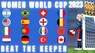 WOMEN WORLD CUP 2023 | BEAT THE KEEPER MARBLE RACE