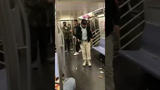 Man Throws Rats in NyC subway rider .