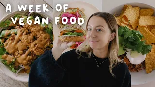 what I eat in a week *vegan and realistic* 🥯🌿😌 easy meal ideas!