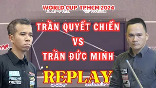 Trận Đấu Kinh Điển Giữa Cơ Thủ Vô Địch World Cup Carom 3 Băng | Trần Quyết Chiến Vs Trần Đức Minh