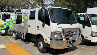 Truck Walk Around - Hino 300 Series - 721 Crew Cab Auto Alloy Tray - Australia