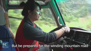 Hold on tight! Tianmen Mountain driver takes 2,000 sharp turns a day