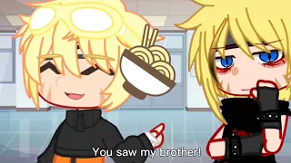 “Twins”//menma, and Naruto sibling au// creds: JIYUSHI// 🦊  😈//family namikaze//meme