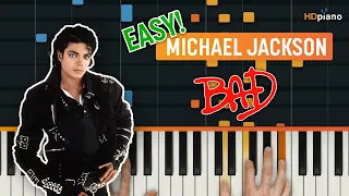 How to Play "Bad" (Easy) by Michael Jackson | HDpiano (Part 1) Piano Tutorial