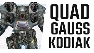 Quad Gauss Kodiak in the March 2021 Patch - Mechwarrior Online The Daily Dose 1387