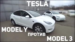 TESLA MODEL Y / Обзор и сравнение с MODEL 3