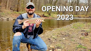 Opening Day of The 2023 Pennsylvania Trout Season (Brown Trout, Rainbow Trout, Spinners and Bread)