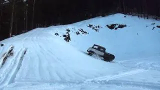 V8 Unimog and some Snow.