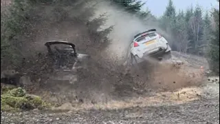 Malcolm Wilson Rally 2024 crashes and action