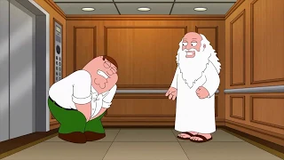 GOD PUNCHES PETER!! Family Guy