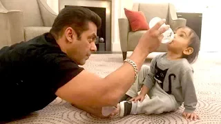 Salman Khan Feeding & Playing With his Nephew Ahil in London, Super CUTE Video | Salman Khan